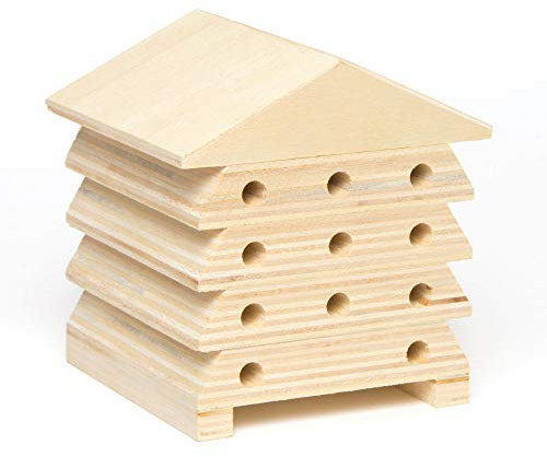 Baker Ross Wooden Bee Houses (Schachtel mit 2), damit Kinder dekorieren und ausstellen können