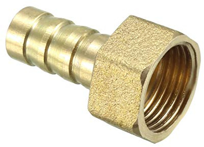 sourcing map Brass Barb Hose Fitting Connector Adapter 10mm Barbed x G3/8 BSPP Female Pipe