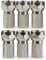 JEEUE F Plug Connectors Waterproof Micro Screw/Twist On Aerial Coaxial Cable RG6 for Satellite TV Sky NTL (silver)