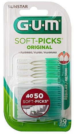 Gum 158155 Scovolini Soft Picks Original, Regular, 50 Pezzi