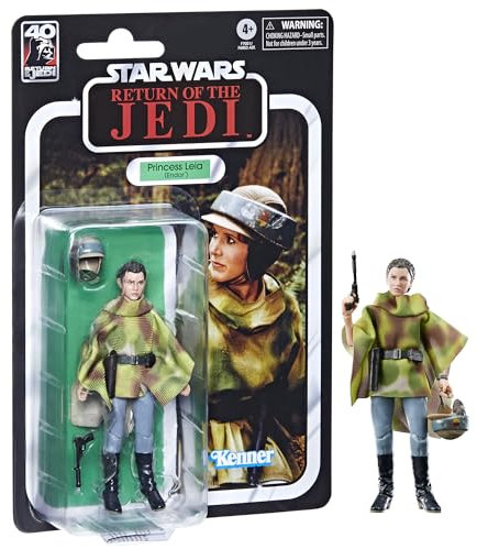 Star Wars The Black Series Princess Leia (Endor), 15 cm große Action-Figur zu Wars: Die Rückkehr der Jedi-Ritter