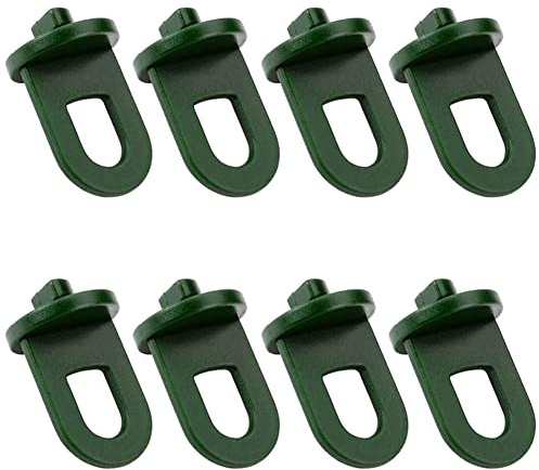50 Pieces Greenhouse Twist Clip Plant Flower Hanging Hook Basket Hanger Greenhouse Shading Net Hook Plastic Greenhouse Hook Plant Flower Hanger Shade Cloth Clip, Green