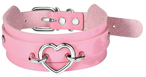 Aroncent Damen Punk Gothic Rock Choker - Leder Halsband Halskette Exquisit Metalllegierung Lederhalskette Kette Verstellbaren Größen