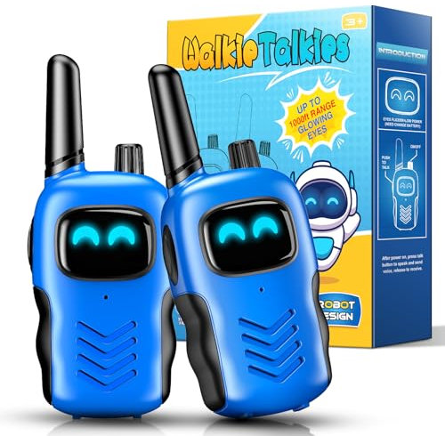 Grriopi Walkie Talkies, Toys for 3-12 Year Old Boy Gift for 4 5 6 Year Olds Boys Outdoor Toy Age 5 6 7 8 9 Walkie Talkie Kids Toys Age 3 4 5 6 7 Walky Talky Camping Accessories Blue