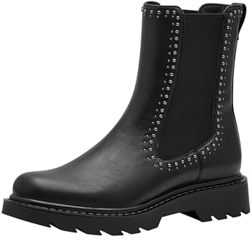 Tamaris dam 1-25465-43 Chelsea stövlar, svart, 37 EU, svart, 37 EU