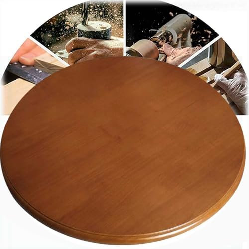 Lazy Susan - Tocadiscos giratorios de madera para mesa de comedor, bandeja grande de 24 35 pulgadas con rotación suave y silenciosa, ideal para el hogar, oficina, bar, placa giratoria de madera