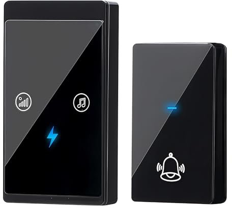 Campanello senza fili impermeabile, campanello senza batteria, campanello senza batteria, campanello senza batteria, campanello senza batteria, campanello senza batteria, 4 livelli di volume, con