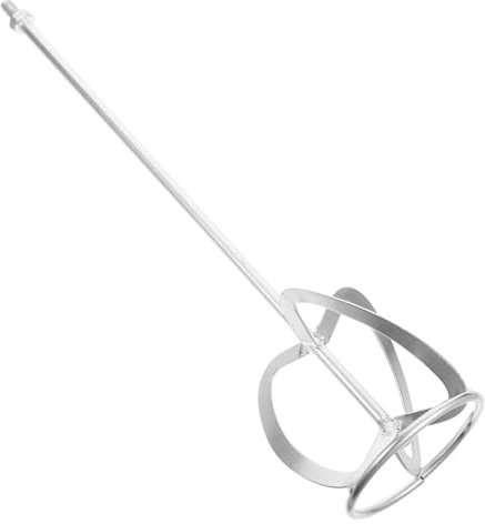 HOMSFOU Tige De Mélange Acier Galvanisé Pour Peinture Et Ciment Accessoire De Malaxeur Robuste Pour Projets De Bricolage Construction