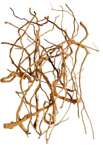Natural Aquarium Driftwood, [170g] ( 20–40 cm /8–16 in) - Unique Root/Spider Wood Branches for Aquascaping, Planted Tanks & Terrariums, Fish & Plants Decoration, Each Piece One-of-a-Kind (Roots Only)