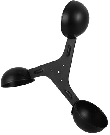 SOIMISS 3-cup Wind Speed Meter Sensor Replacement Aluminum Alloy Wind Cup Professional Anemometer Part Weather Stations Air Flow Monitoring