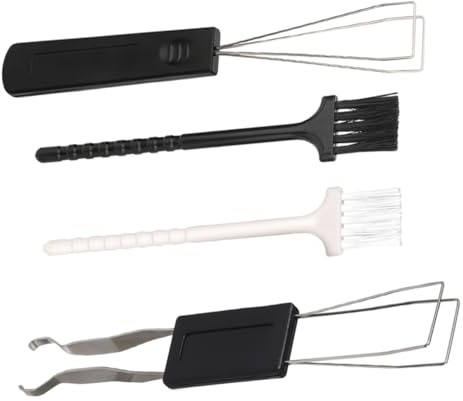 Plastique Kit de Nettoyage avec Extracteur de Touches pour Clavier | Brosse Légère pour Entretien Régulier, Accessoire Compact, pour Clavier et Port de Charge Téléphone