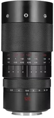 Compatible avec Sony E Canon RF EF Nikon ZL, Monture 120mm F2.8 2X, Objectif Ultra Micro Plein Cadre, Mise au Point Manuelle for la Photographie Macro(Sony E-Mount(FE))