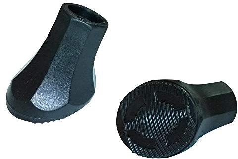 VDP 2 Stück Kappen Plastikfuß für Zweibeinständer | Bipod Ständer | Kunststofffüße | Platikfußpaar für Doppelständer | Gummipuffer | Gummi-Stützschuhe | Fußersatz | Fußabdeckung für Fahradhalter