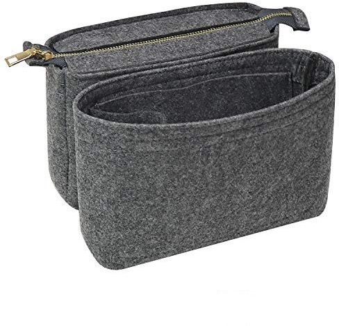Soyizom Filztasche Organize Insert Bag in Tasche für Einkaufstasche Mit 2 Packungen Fit in Neonoe und andere Bucket Bags-Grau