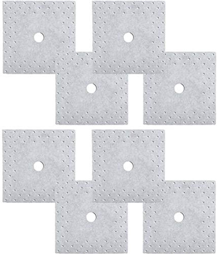 Lot de 8 manchons d'étanchéité spéciaux - Dimensions : 120 x 120 mm - Diamètre du trou : 16 mm - Élément de douche - Joint de salle de bain - Joint de douche - G03