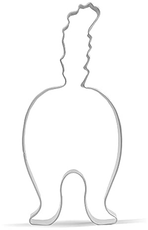 Keewah Ausstechform Katzen-Hintern, 11,4 x 5 cm, Edelstahl