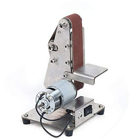 Mini fai da te Levigatrice a nastro e levigatrice a disco Polishing Grinding Tools, set con cuscinetti a sfera, grande coppia e motore mandrino 775/895 (motore mandrino 895)