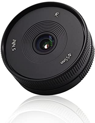AstrHori 14 mm F4,5 Ultraweitwinkelobjektiv Manuelles APS-C Objektiv Starke Anti-Verzerrung Kompatibel mit Canon EF-M-Mount Mirrorless Camera M,M2,M3,M5,M6,M10,M100,M50,M50II usw.(Schwarz)