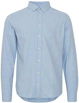 CASUAL FRIDAY Cfanton LS BD Fil-Camiseta Camisa, 154030_Chambray Blue, L para Hombre
