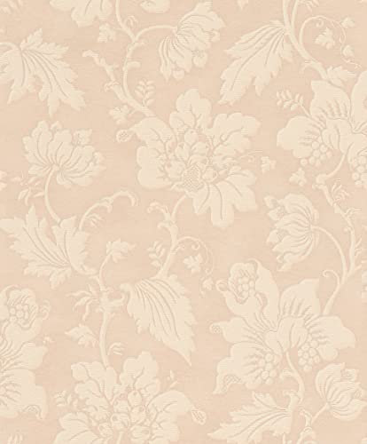 Rasch Tapeten Vliestapete (Botanical) Rosa beige 10,05 m x 0,53 m Trianon XIII 570465