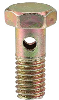 A ABSOPRO Boulon Banjo M8X1.25 1pc pour Système De Freinage Fer | M8X1.25 Diametre Filetage, 13x24mm Taille Vis, Durable, Facile A Installer, Pour Alimentation Air Carburant Moteur