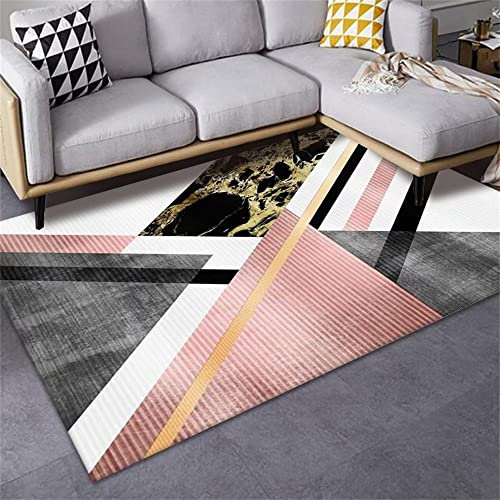 RUGMRZ Teppich Bodenbelag Luxus Wohnzimmer für Mädchen deko Outdoor terrasse Mehrfarbig Teppich Auslegware bettvorleger waschbar Teppich bodenbelag Teppich Gemustert130x200CM