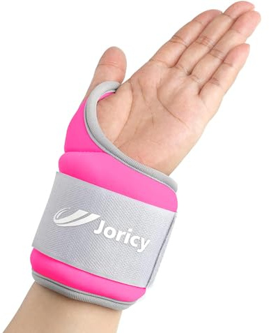 JORICY Gewichtsmanschetten Handgelenk Gewichte für Arme 1,5 kg 1 Paar, Handgewichte Armgewichte, Gewichtsmanschetten Hand für Fitnessstudio, Bewegung, Laufen, Joggen