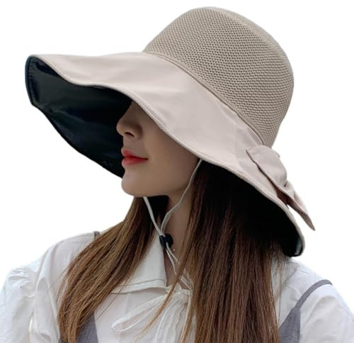 Kapmore Damen Schlapphut: Faltbarer Safari-Reisehut mit breiter Krempe, atmungsaktiv und modisch, Retro-Kopfbedeckung für Damen, Khaki28, M-XXL