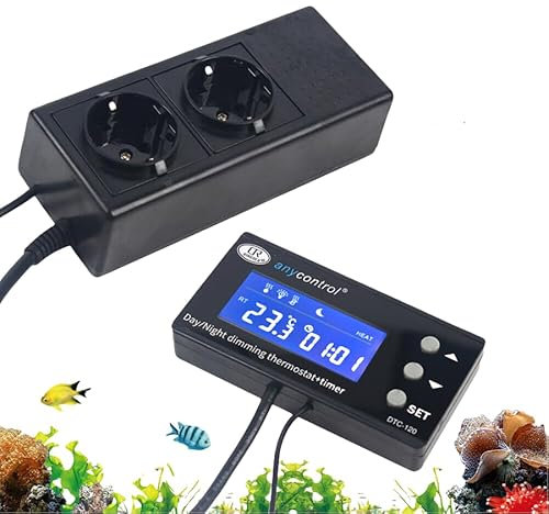SOPERIT Termostato Riscaldamento Terrario Digitale Regolatore di Temperatura LCD Rettili Digitale Acquario PID Thermo Control Termostato per Acquario Rettile Terrario