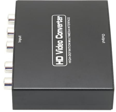 Yosoo Health Gear Adattatore Convertitore da Componente YPbPr a HDMI con Audio R-L e Supporto 5 RGB, Converte la Connessione Video 1080P per HDTV Ottimizzata, Riproduzione del