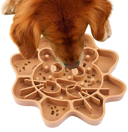 demaxiyad Tappetino leccare per cani, tappetino leccare per cani, tappetino per mangiare, tappetino per cani e cartoni animati, tappetino per alimenti antiscivolo per ciotola da pranzo lento