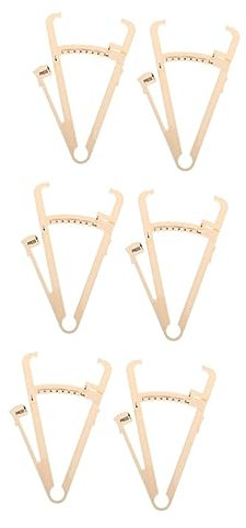 Healvian 6pièces Étrier De Graisse Portable à Cutané Pour Et Femmes Mesure Précise Plis Cutanés Outil De Composition Compact Et