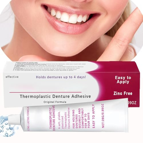 Haftcreme Für Zahnprothesen, Haftcreme Für Thermoplastische Zahnprothesen, Haftcreme Für Thermoplastische Zahnprothesen Mit Kissenartigem Griff, Haftcreme Für Zahnprothesen (1 Stück)