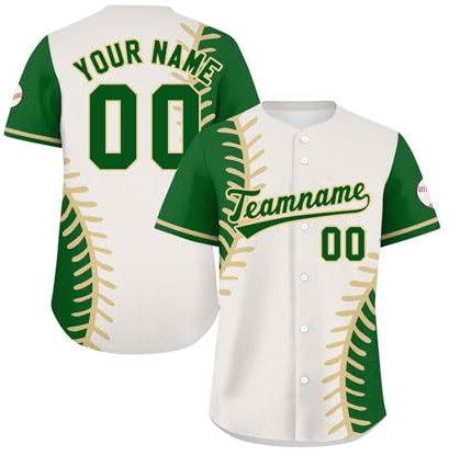 Generisch Personalisiert Atmungsaktiv Sporthemden Baseballtrikot Individuelles Baseball Jersey Schnelltrocknend T-Shirt Baseball Trikot Kurzarm Sportuniform Herren Damen Kinder Black Friday Angebote