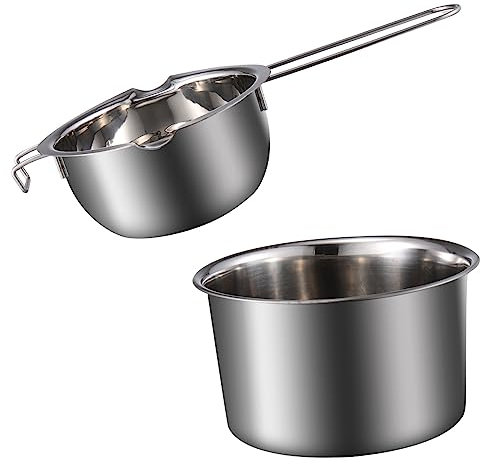 GALPADA Electric Candle Melting Pot Double Boiler Pot Wax Melting for DIY Stainless Steel Pan