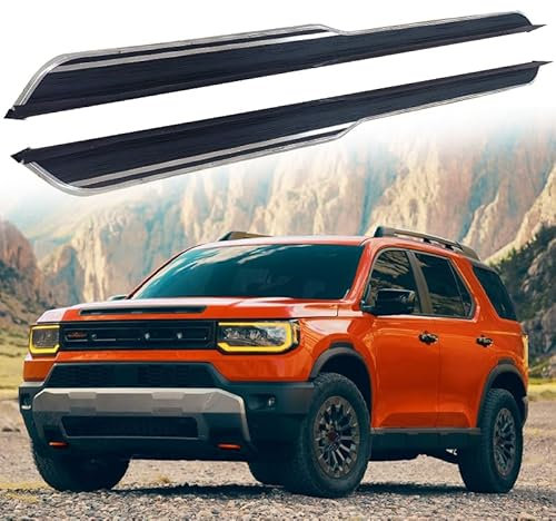 Lot de 2 pédales fixes pour marchepied latéral avec barre Nerf pour Honda Passport 2026.