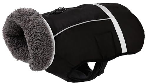 Warmer Hunde-Wintermantel, reflektierende Hundejacken, Hundepuffer-Jacken, Hunde-Oberbekleidung, geeignet für kleine Medien und große Hunde