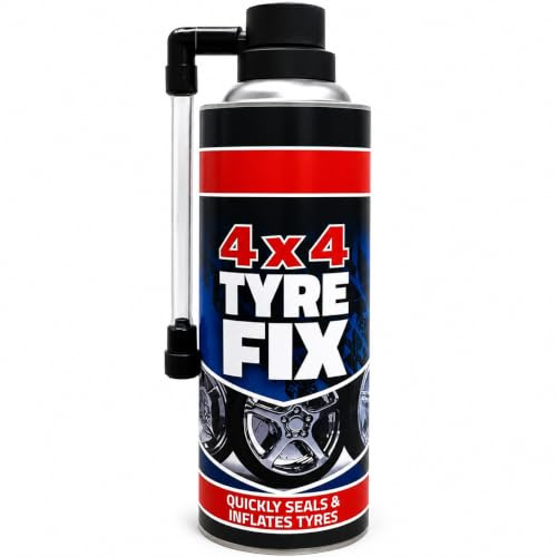 BURAKH Instant Tyre Fix Spray for Bicycle – 450ml Emergency Puncture Repair Kit | Quick Seal & Inflate Tire Sealant for All Bike Types