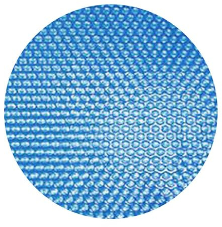 Vilgftyiet Couverture solaire pour piscine hors sol, film d'isolation thermique en polyéthylène pour piscine ronde, bleu, 240 cm ou 300 cm