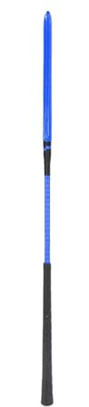 Purokise Reitgerte 65cm mit Rutschfestem Silikongriff, Lackleder-Peitsche für Reitsport-Training, Pferderennen und Reitzubehör für den Außenbereich (Blau)