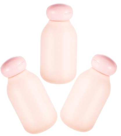 LIFKICH Lot de 3 Bouteilles de Voyage en Plastique Pe Réutilisables 100ml, Étanches et Souples, Accessoires Pratiques pour Articles D'hygiène Personnelle