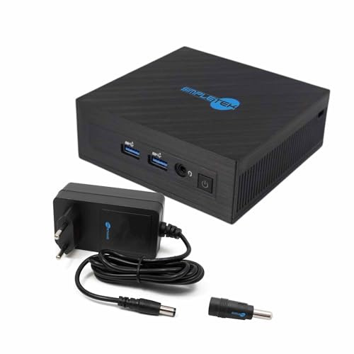 SIMPLETEK - Mini PC Cubo - 6GB RAM 120 GB SSD | Windows 10 Pro | HDMI USB 3.0 LAN Wi-Fi Bluetooth | Alimentatore incluso (Ricondizionato)