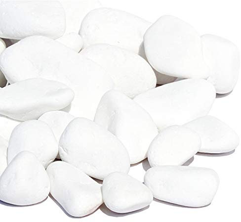 MGS SHOP Marmorkies Snow rein weiß schneeweisser Garten Kies 25 kg (40/80 mm)