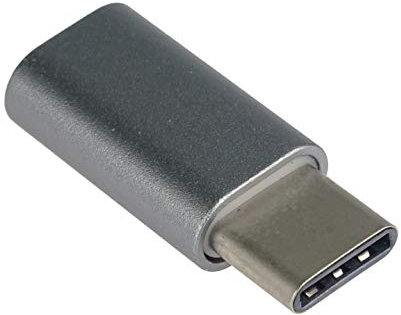 PremiumCord - Adattatore USB 3.1, connettore C/Spina - USB 2.0 Micro-B/Femmina, Grigio Metallo