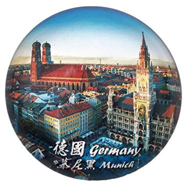 3D München Deutschland Kühlschrank Kühlschrankmagnet Kristallglas Magnet Tourist Travel Souvenir Sammlung Geschenk Magnetische Aufkleber Home Küche Dekoration