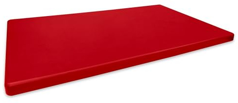 Denox 1 Tabla de cortar 500x300, hogar o profesional, color rojo, PEAD, talla única