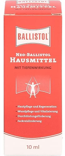 BALLISTOL 26220 NEO-BALLISTOL Hausmittel, Massageöl, 10 ml 12 Flaschen | Flüssiges Einreiböl, Massageöl zum Einreiben, Einmassieren, Wundbehandlung, ohne Konservierungsstoffe