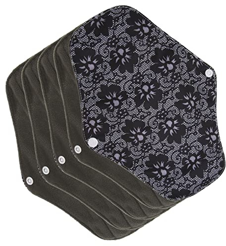 Washable Incontinence Pads, Reusable Menstrual Cloth Pads Incontinence Pads Leakproof Soft Use for Women for Menstrual Period(M05)