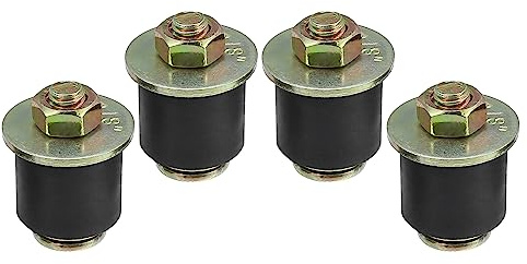 X AUTOHAUX Gummi-Erweiterungsstecker Schwarz 4 Stk. Für Auto Frostschutz | Bronzeton, Lochgröße 7/8-1(22-25mm), Abmessung 36x27mm, Hochtemperatur- und Frostbeständig, Einfache Montage