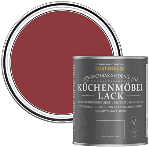 Rust-Oleum abwaschbare Küchenschrankfarbe in rot mit Seidenglanz Finish - Bordeaux 750ML